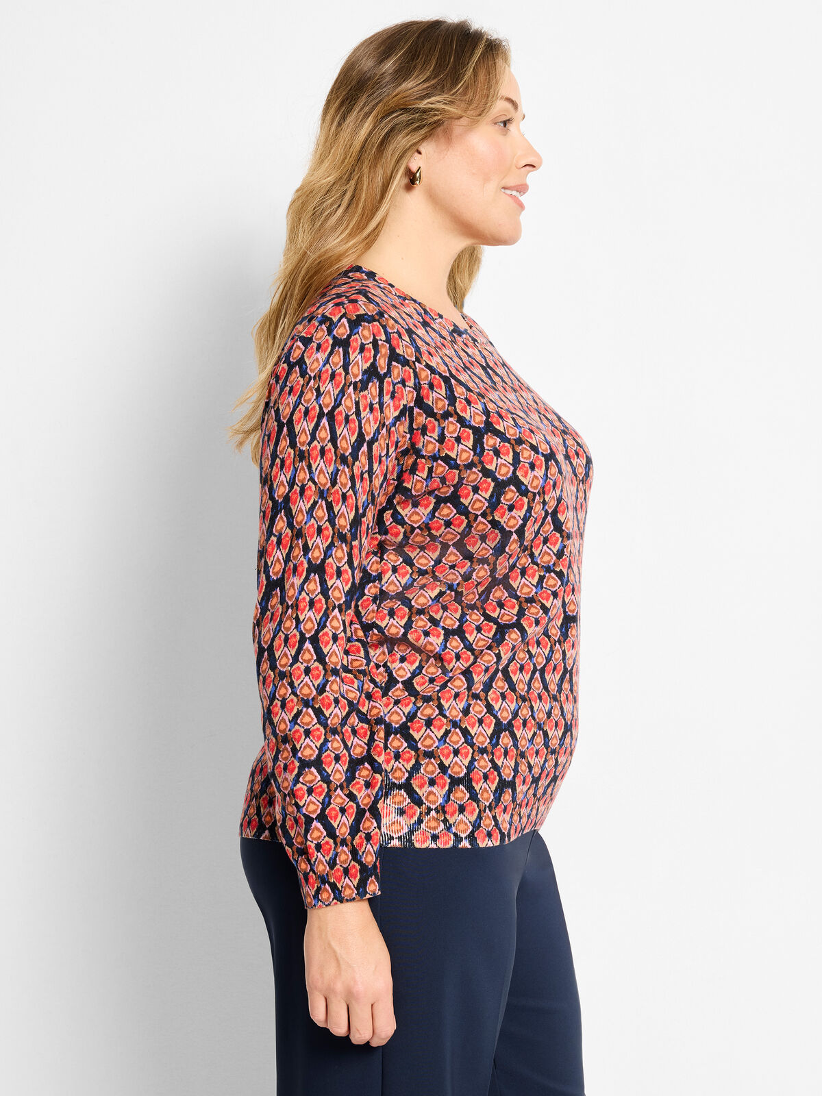 Harvest Ikat Pure Cotton Sweater