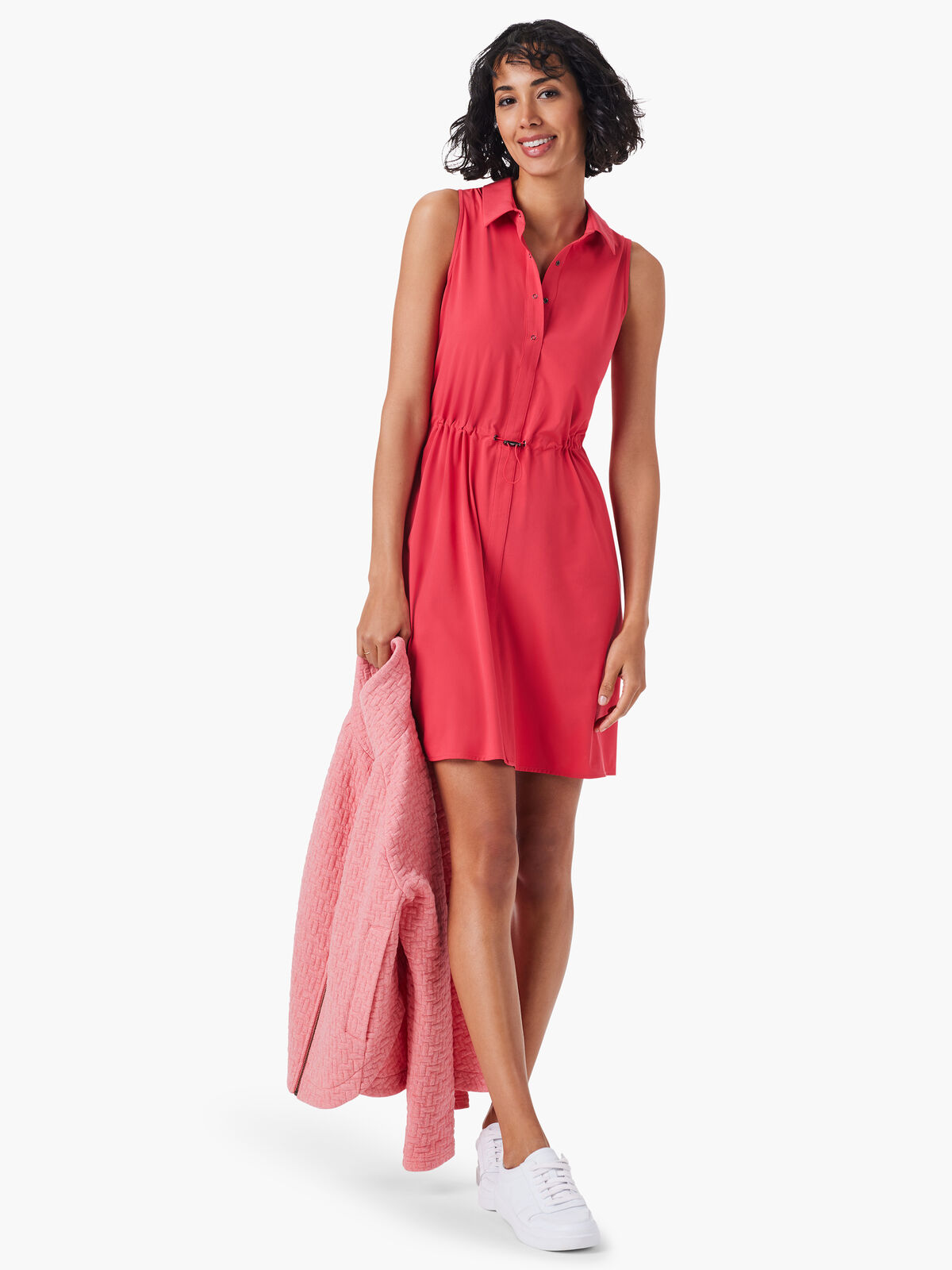 Tech Stretch Collared Dress