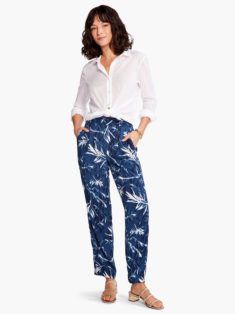Woman Wears Vintage Botanical Relaxed Trouser image number 3