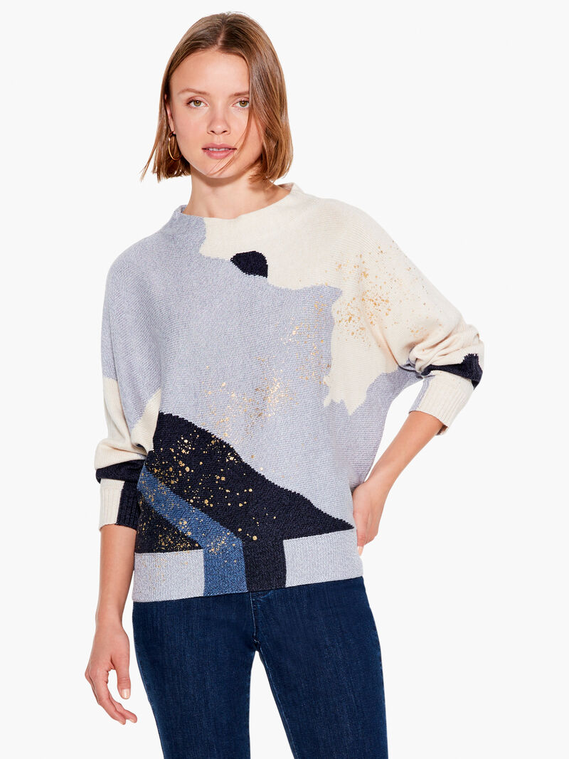 Woman Wears Soft Sparkles Sweater image number 0