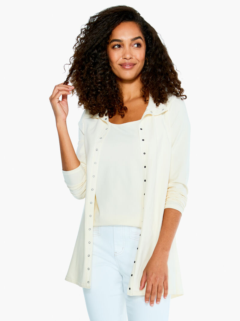 Perfect Knit Snap Jacket