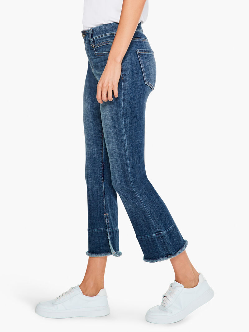 Woman Wears Liverpool Gia Crop Flare Wide Hem Jean image number 1