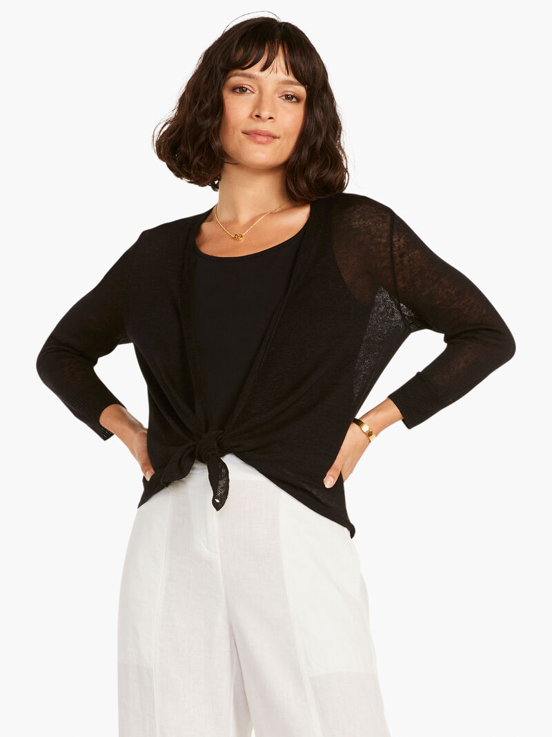 Woman Wears Lightweight 4-Way Cardigan image number 0