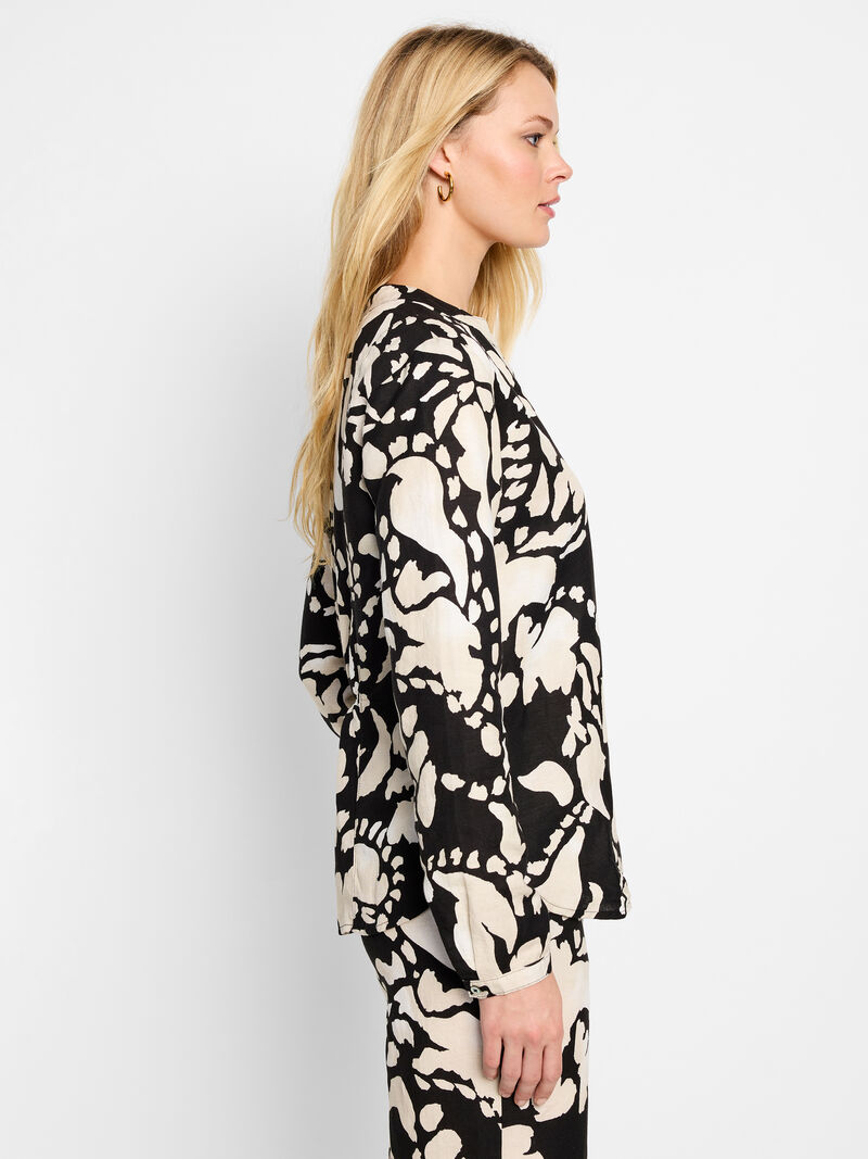 Woman Wears Evening Petal Woven Shirt image number 2