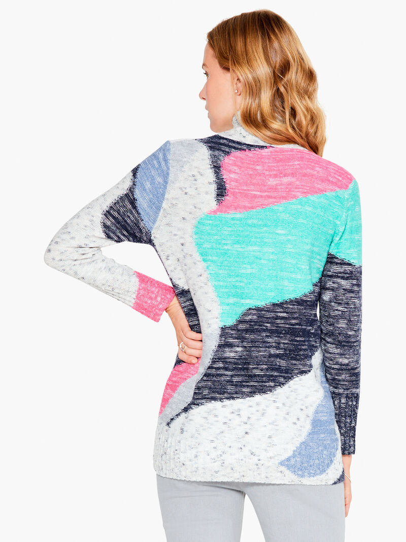 Woman Wears Sun Turn Mix Sweater image number 2