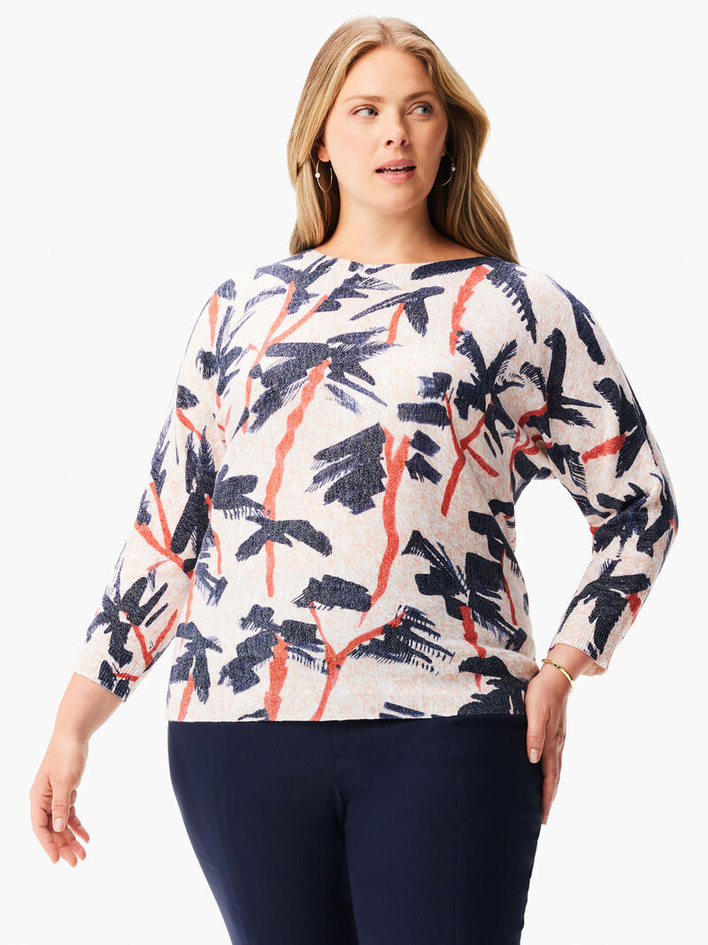 Woman Wears Painted Palms Sweater image number 0