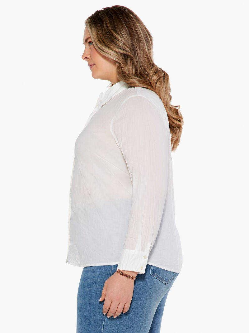 Woman Wears Crinkle Shirt image number 1