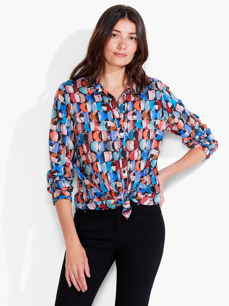 Woman Wears Crescent Crinkle Shirt image number 0