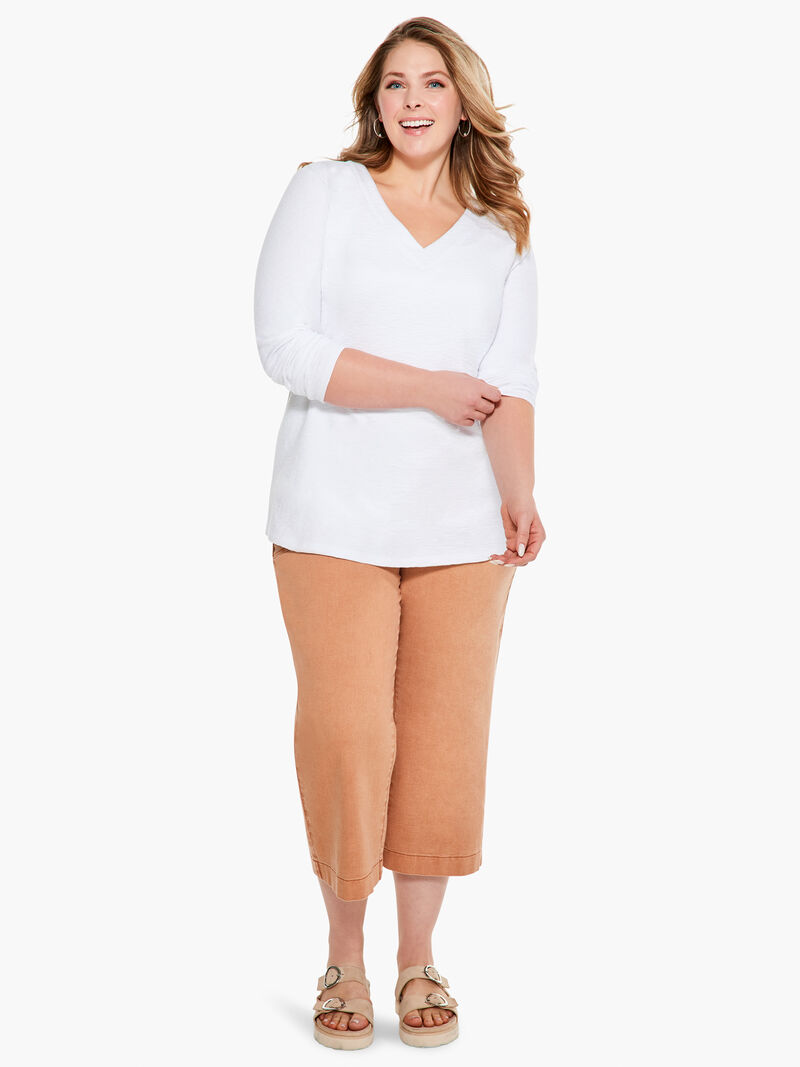 Woman Wears All Day Slim Wide Crop Pant image number 0
