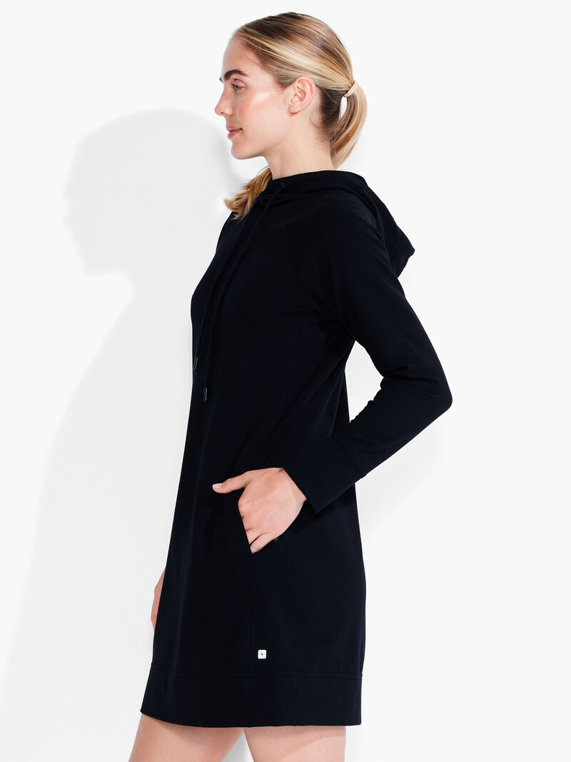 Woman Wears Brushed Terry Dress image number 1