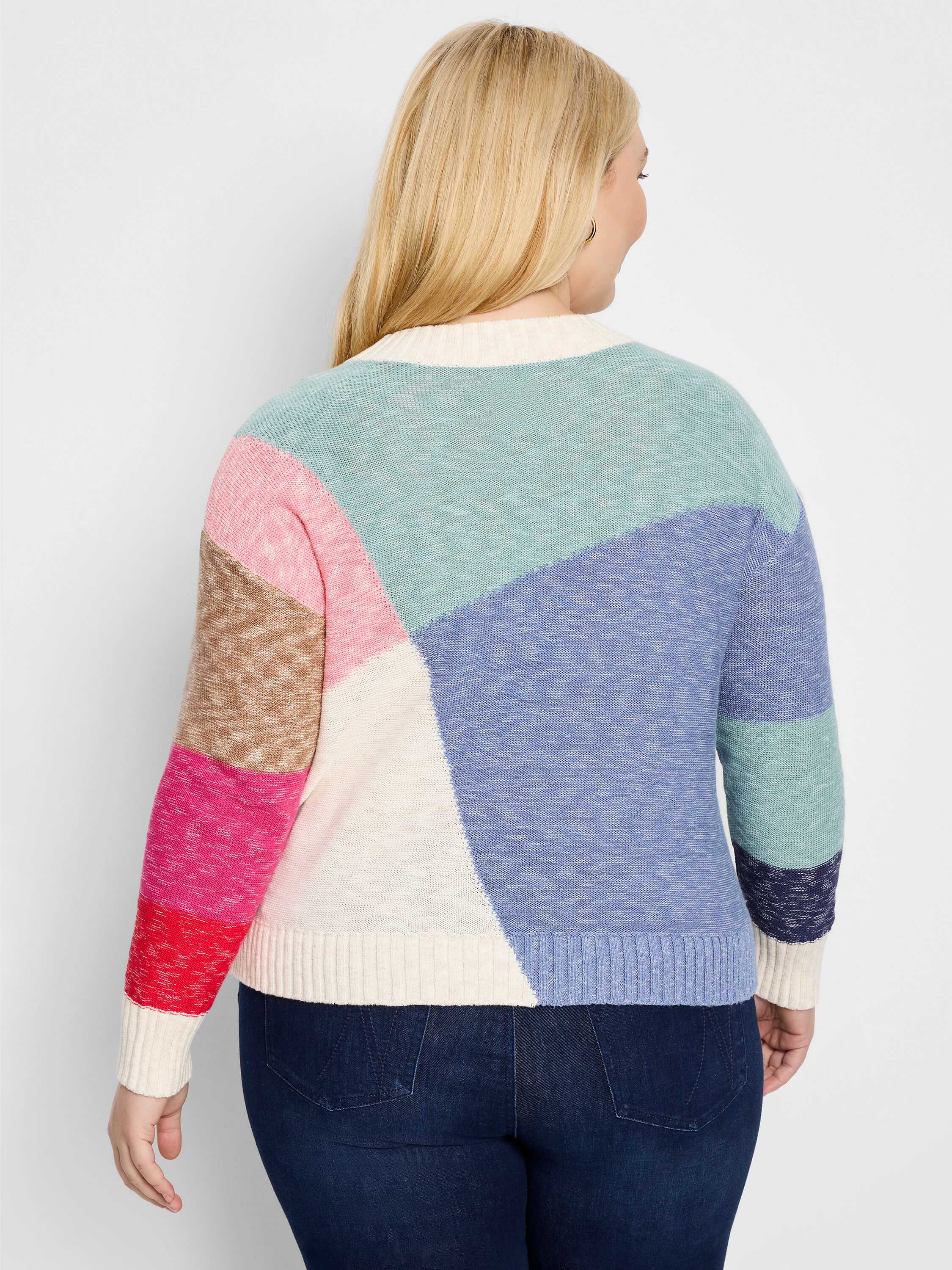 ニット・セーター IONSEOUL Casey color blocking short sleeve knit JP5D0020 IONSEOUL Casey color blocking short sleeve knit JP5D0020