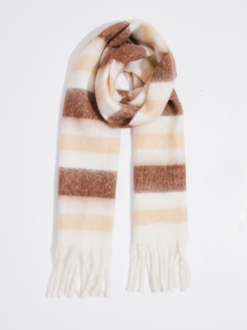 Woman Wears Hat Attack Gallery Lofty Scarf image number 0