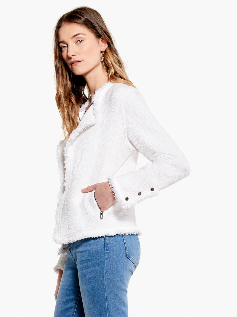 Woman Wears Fringe Mix Jacket image number 1