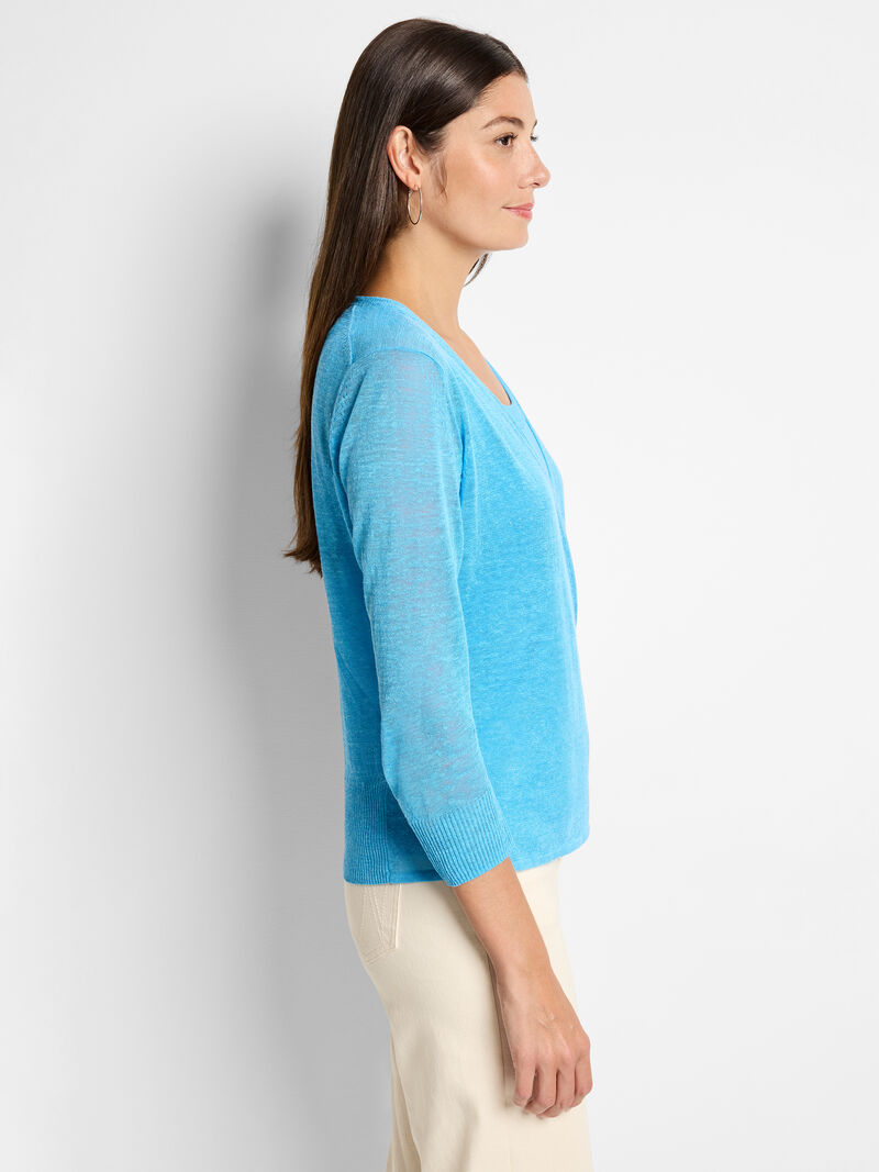 Woman Wears Lightweight 4-Way Cardigan image number 2