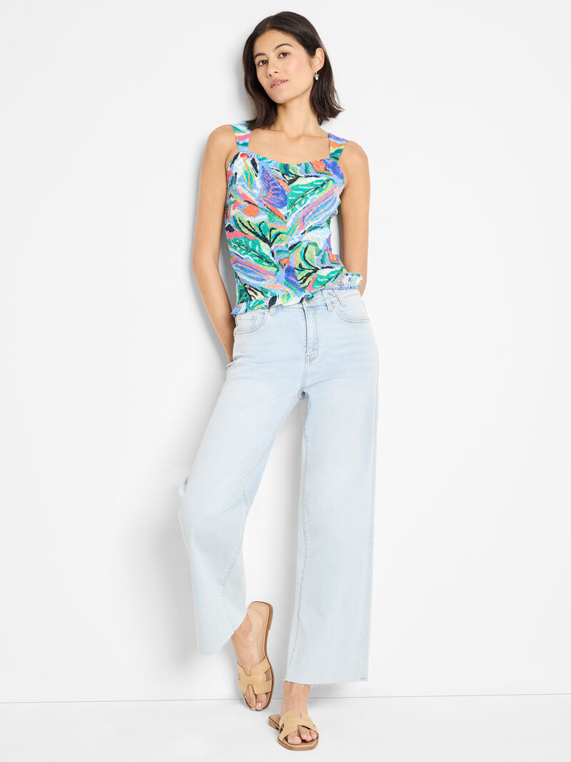 Island Beat Smocked Tank