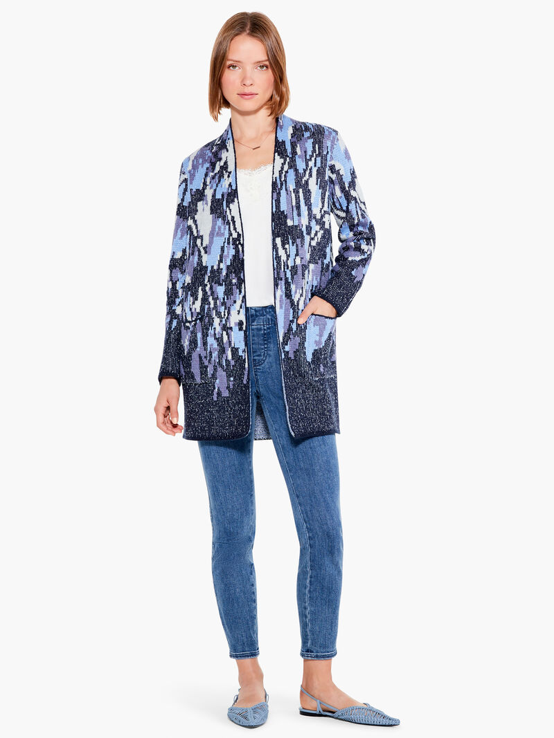 Woman Wears Sea Dreams Cardigan image number 3