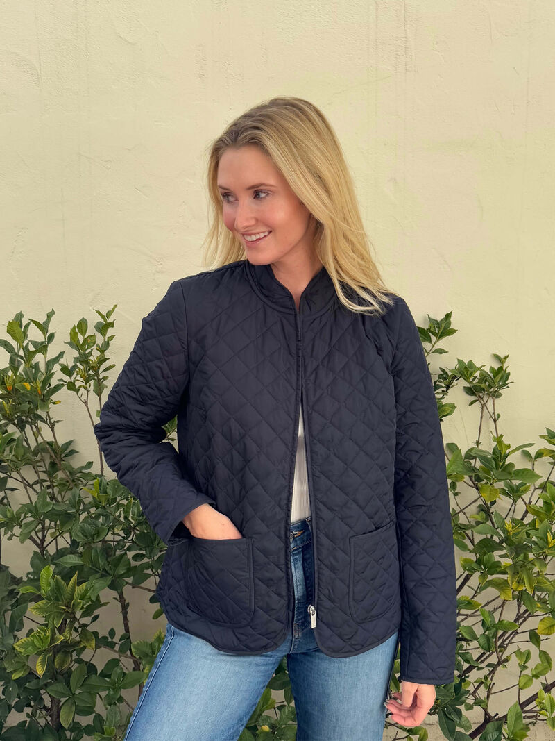 Woman Wears Ilse Jacobsen - Short Quilted Coat image number 1