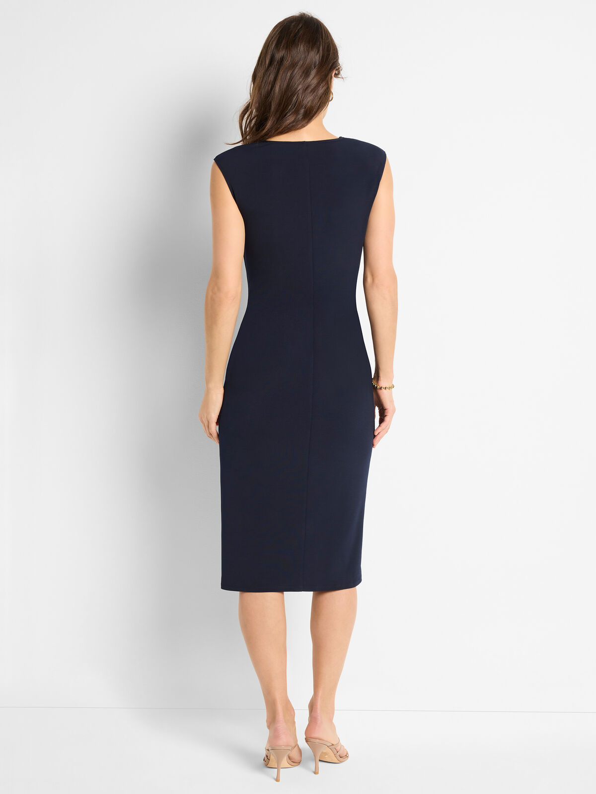Side Ruche Knit Dress