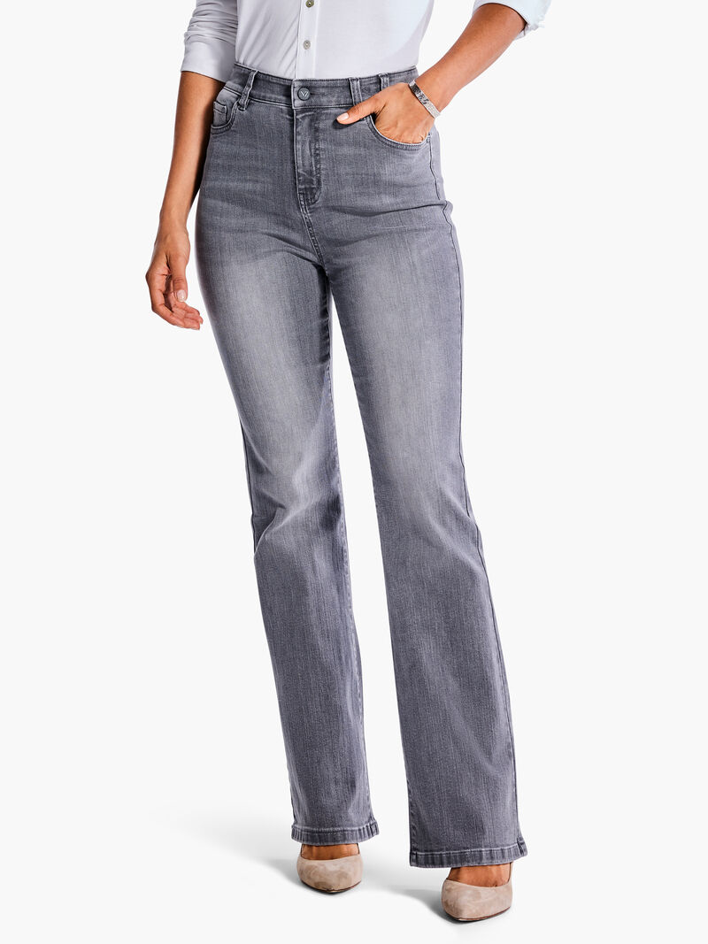 Woman Wears NZ Denim 31" High Rise Boot Cut Jeans image number 0