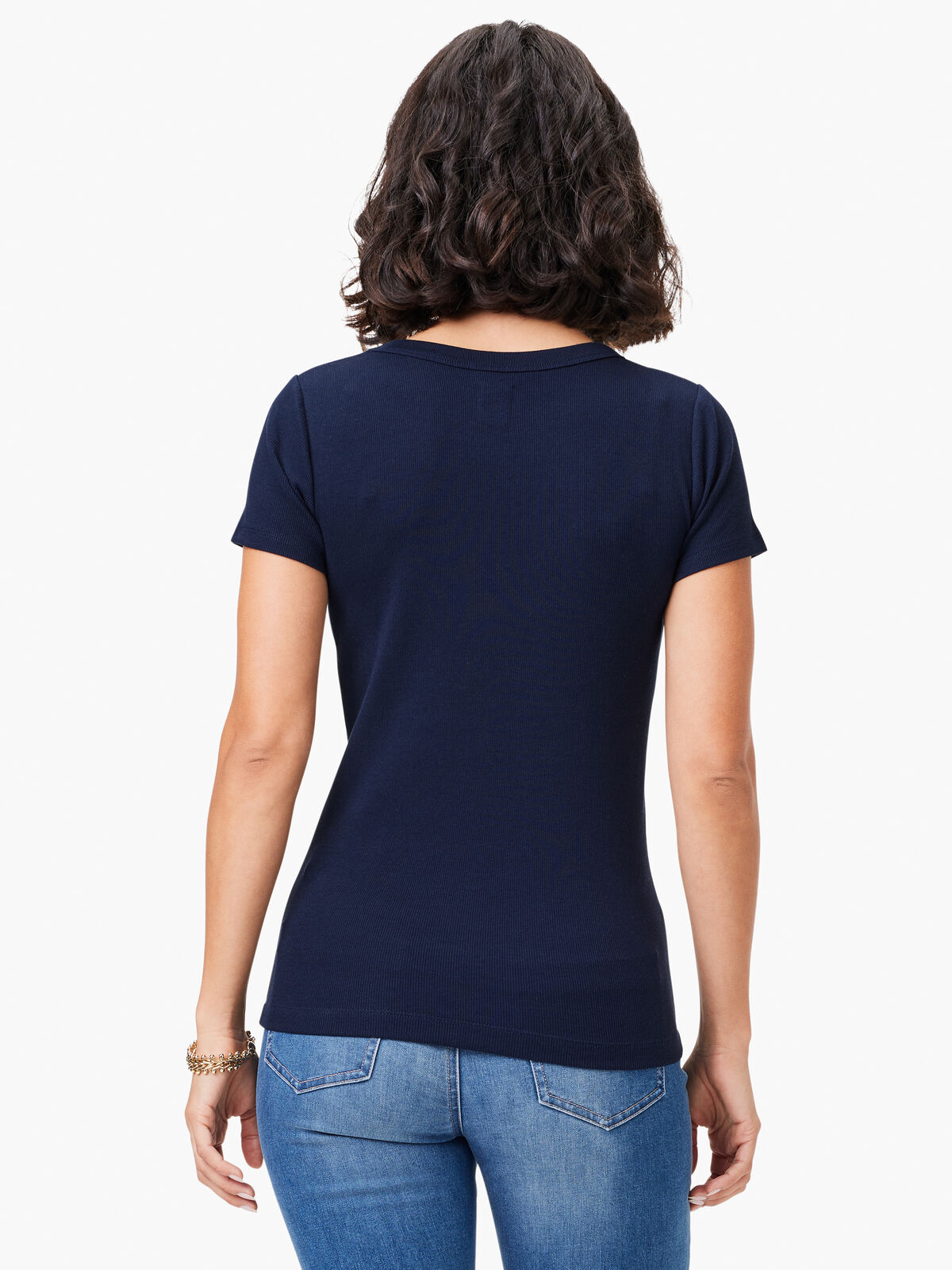 Perfect Knit Rib Short Sleeve Crew Tee