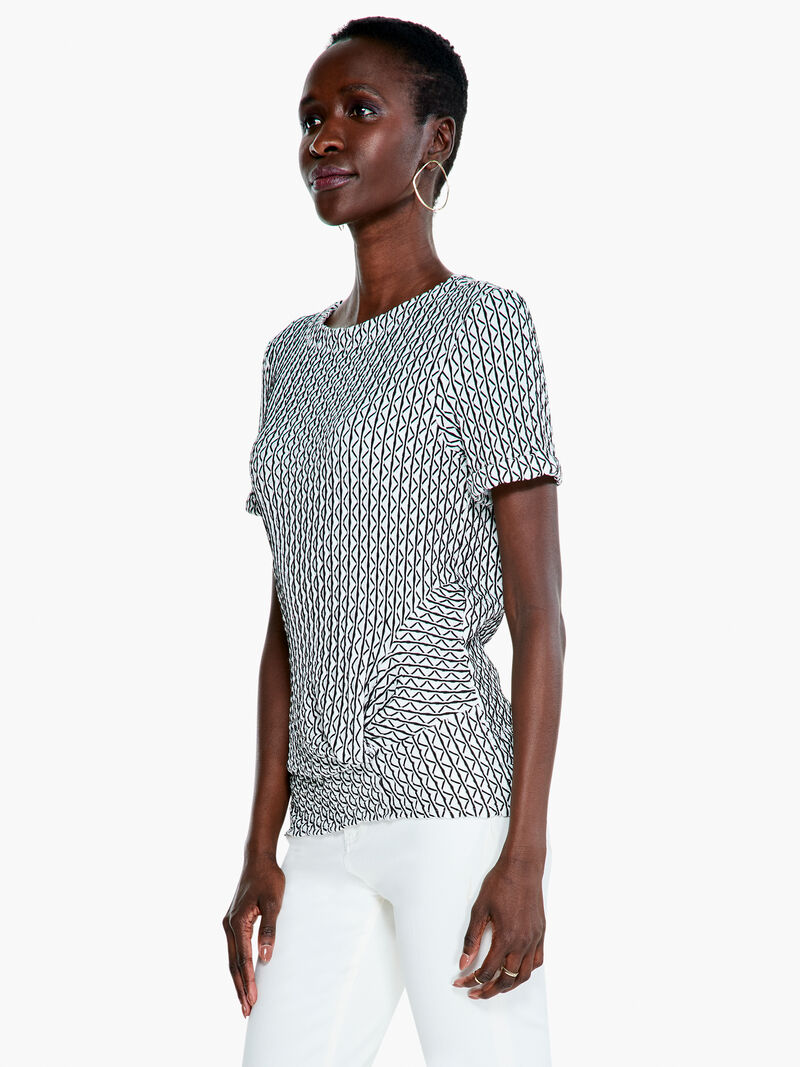 Woman Wears Moving Lines Top image number 1