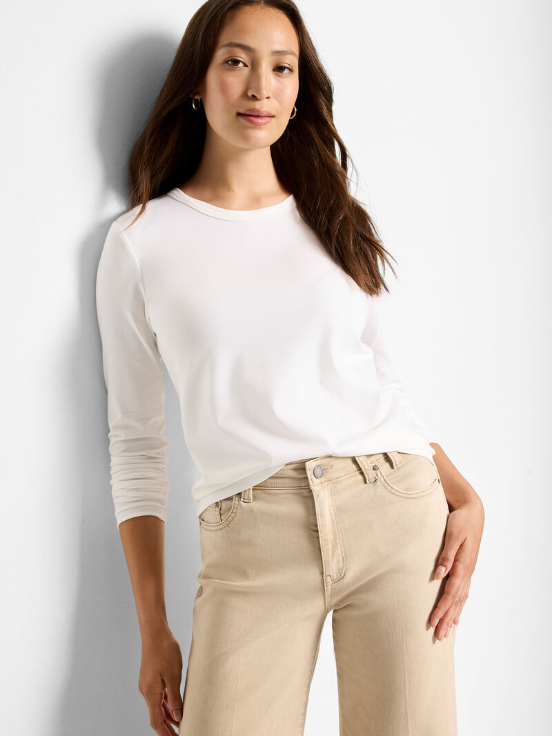 Woman Wears Perfect Knit Long Sleeve Top image number 0