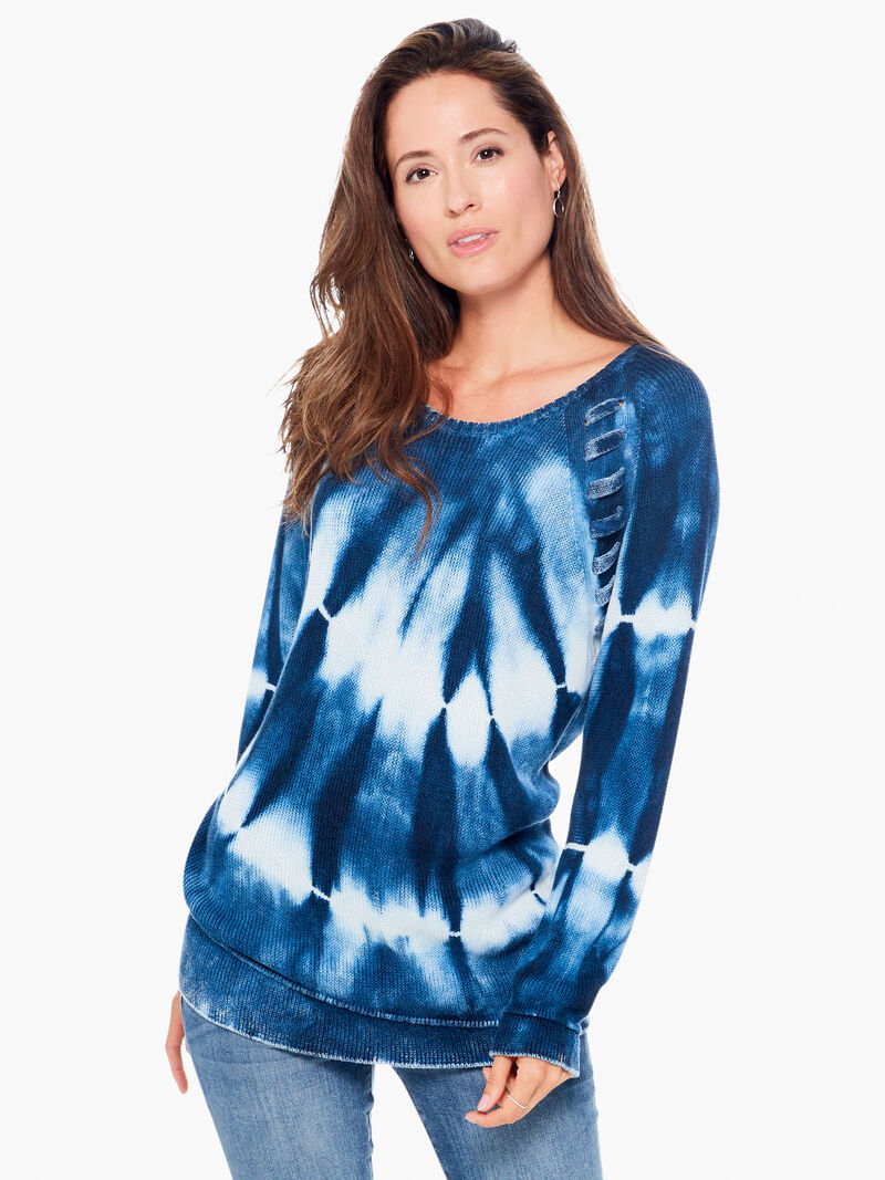Woman Wears Braided Dreams Sweater image number 0