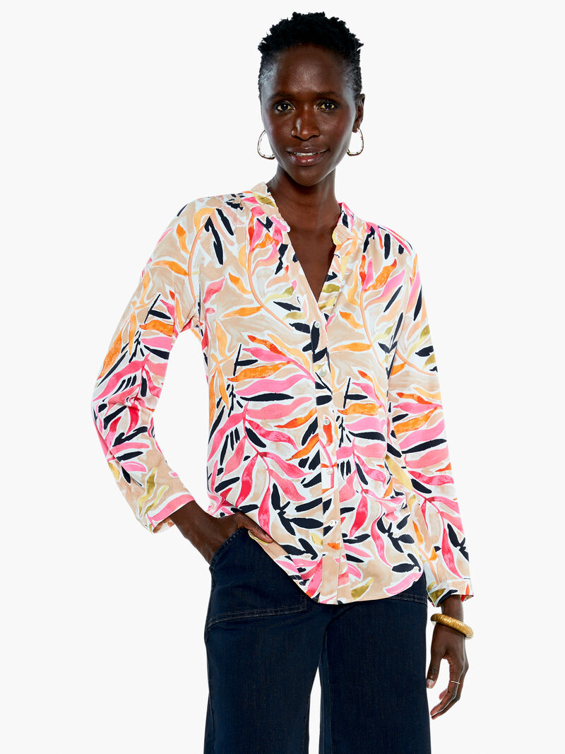 Woman Wears Sunrise Floral Live In Top image number 0