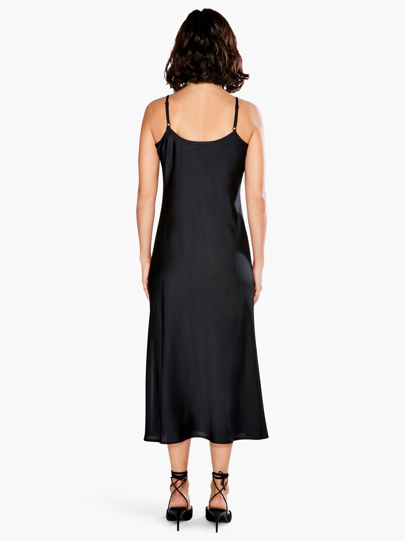 Woman Wears Crepe Slip Dress image number 2