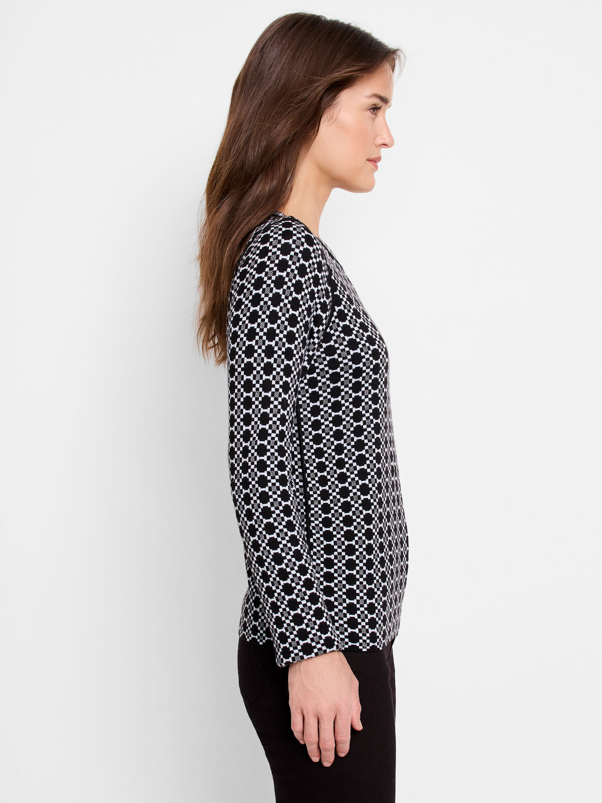 Geo Reversible Sweater Tee