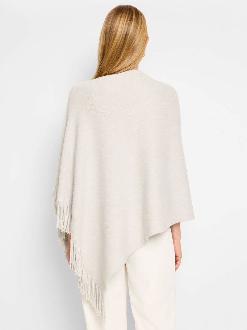 Woman Wears Metallic Go To Poncho image number 3