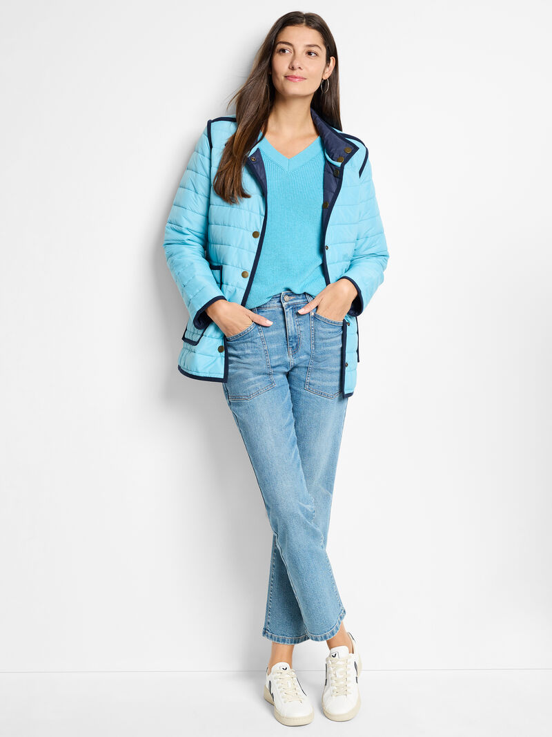 Woman Wears Allovette Reversible Puffer Jacket image number 2