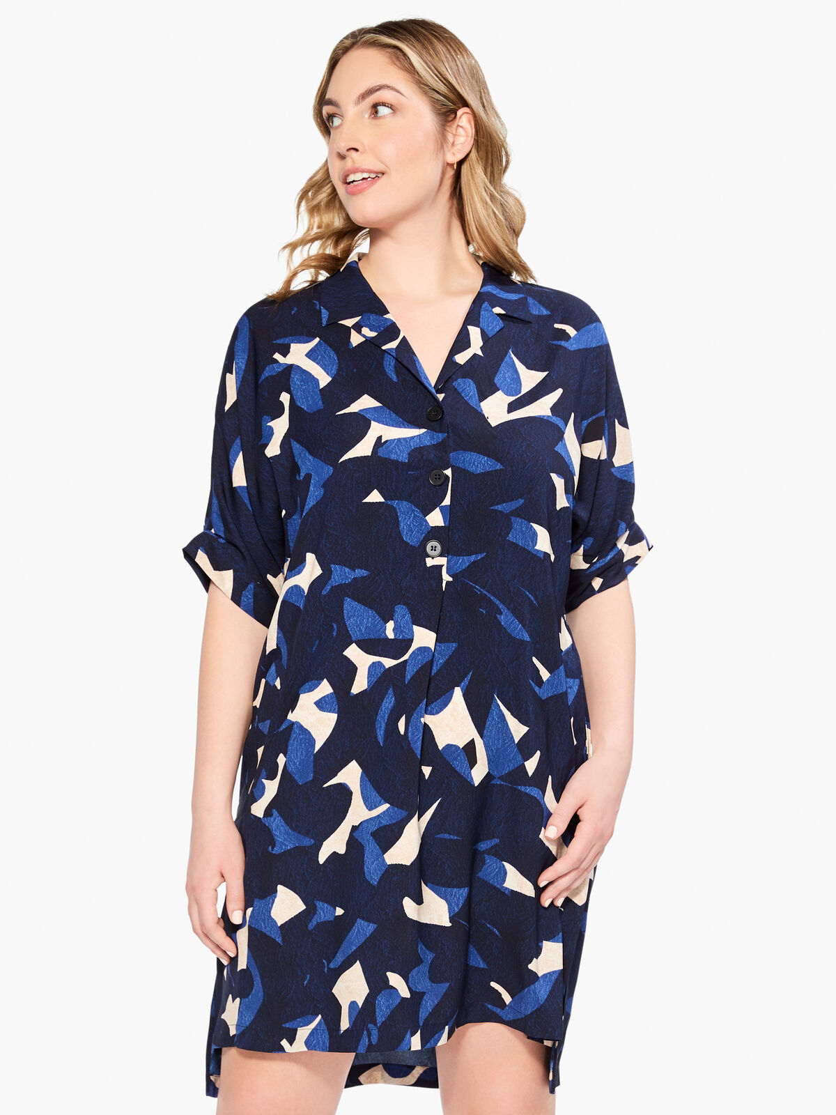 Abstract Billow Dress