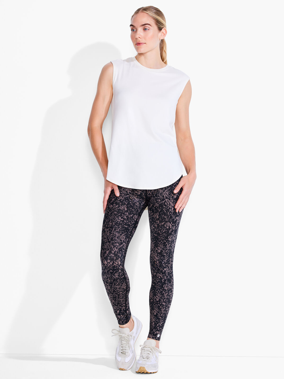 Brushed Flow Scoop Neck Top