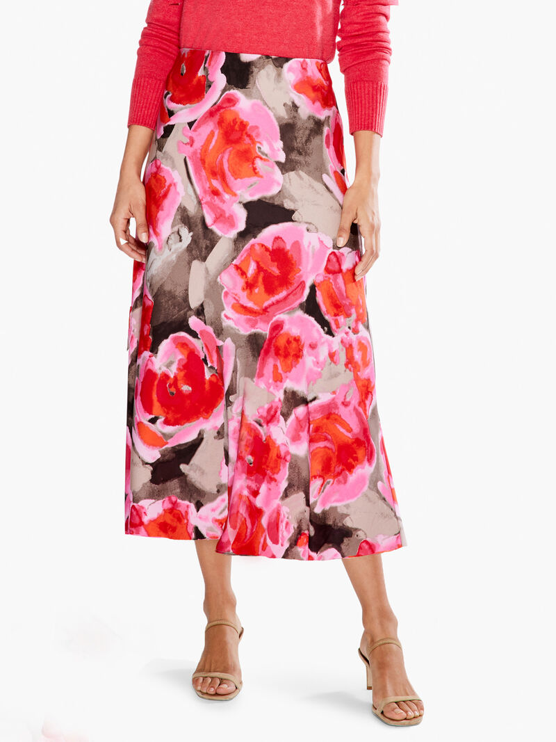 Rosy Outlook Slip Skirt