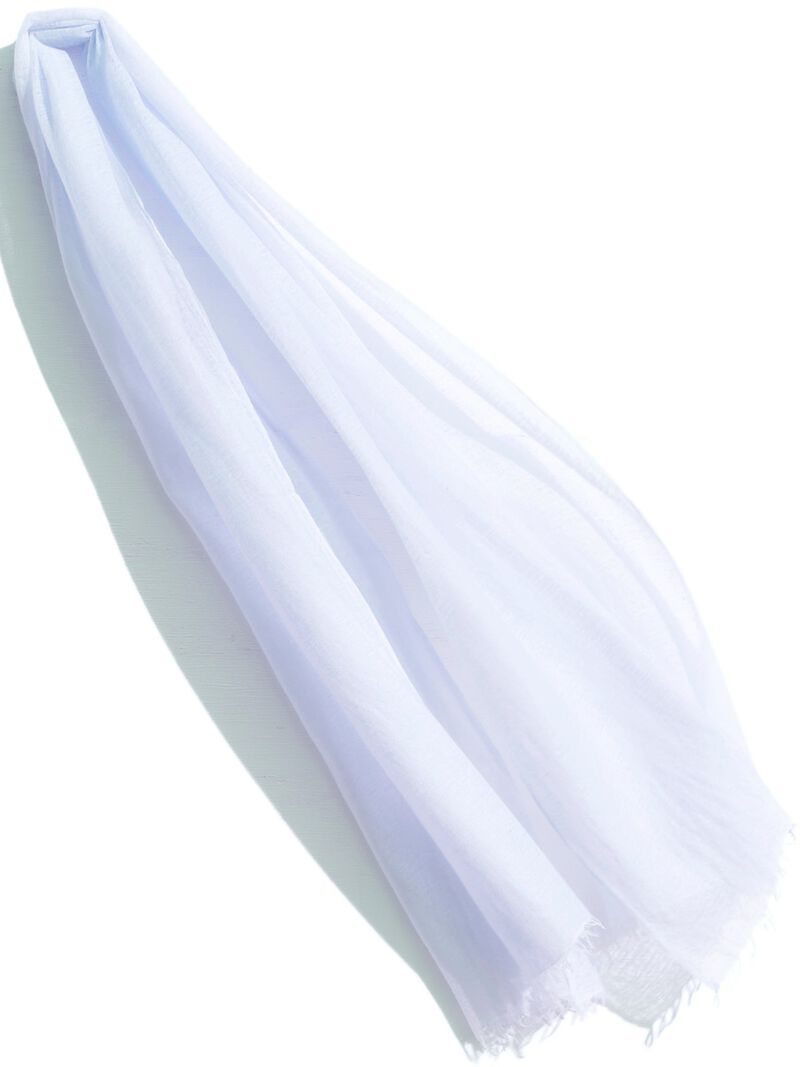Woman Wears Meg Cohen Cashmere Whisper Featherweight Scarf image number 0