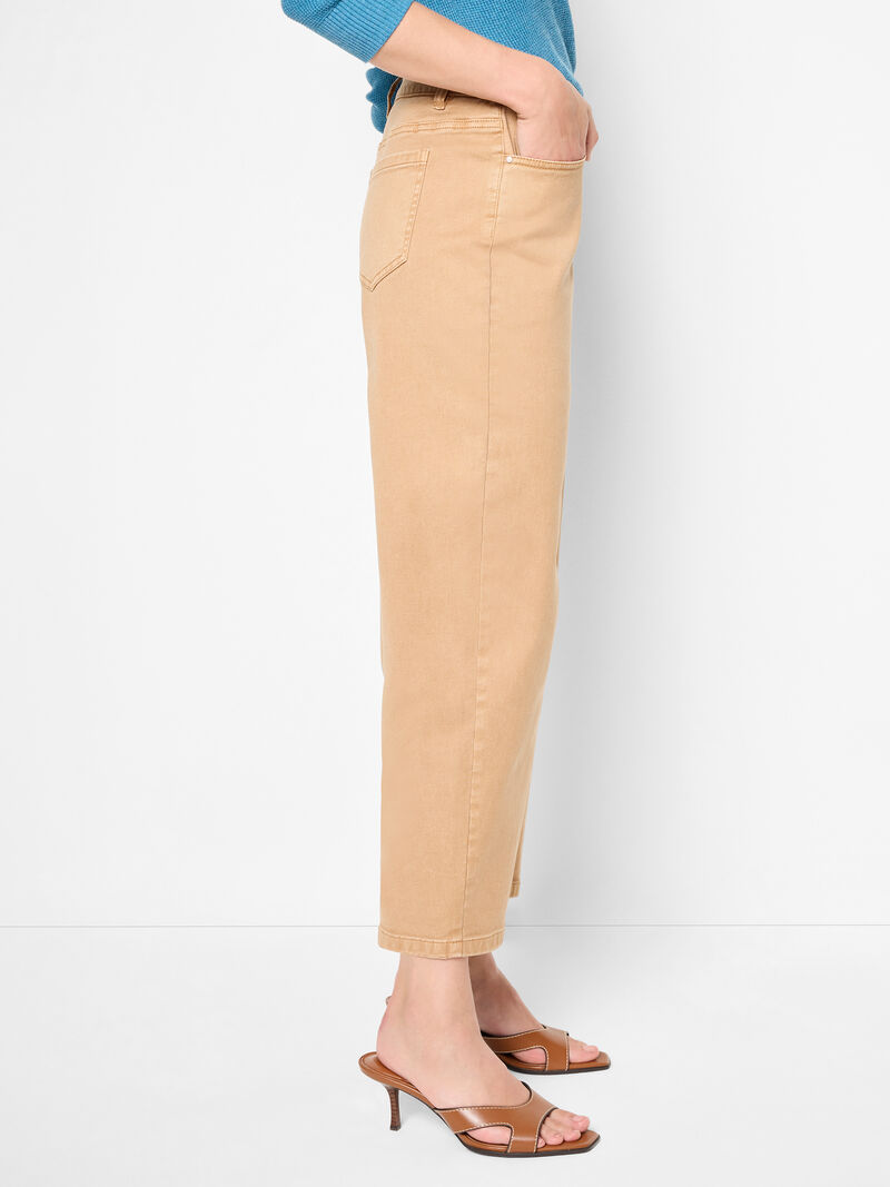 Woman Wears 27" Barrel Leg Jean image number 2