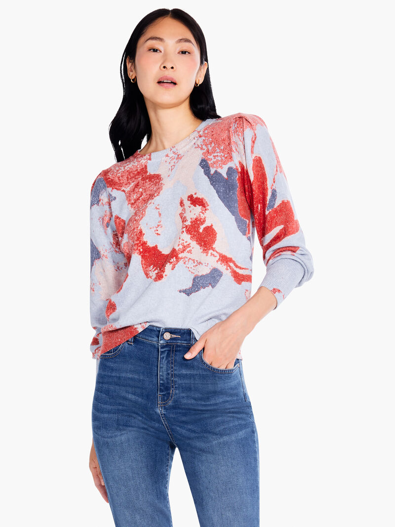 Woman Wears Pressed Petals Sweater image number 0