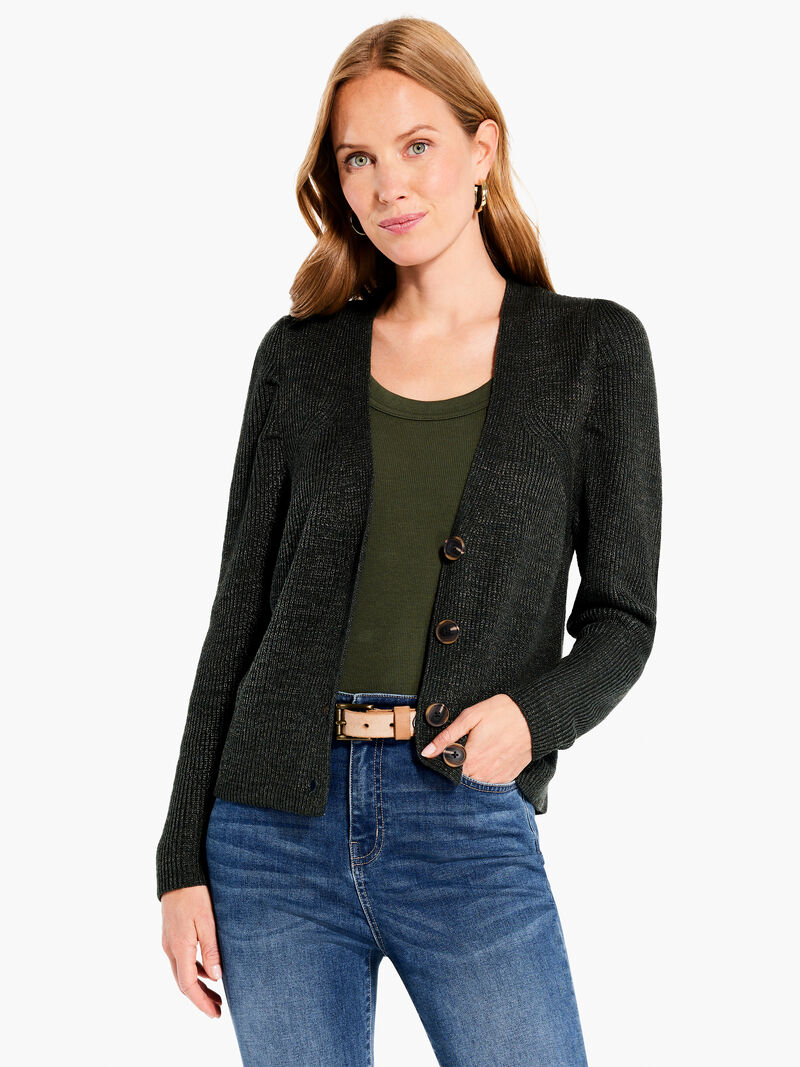 Woman Wears Femme Shaker Knit Cardigan image number 4