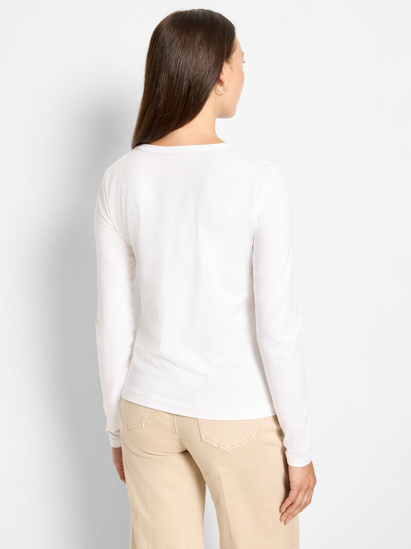 Woman Wears Perfect Knit Long Sleeve Top image number 2