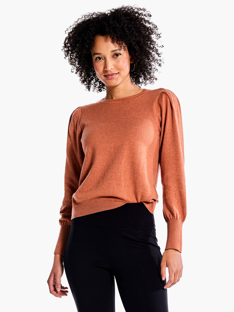 Woman Wears Femme Sleeve Sweater image number 1