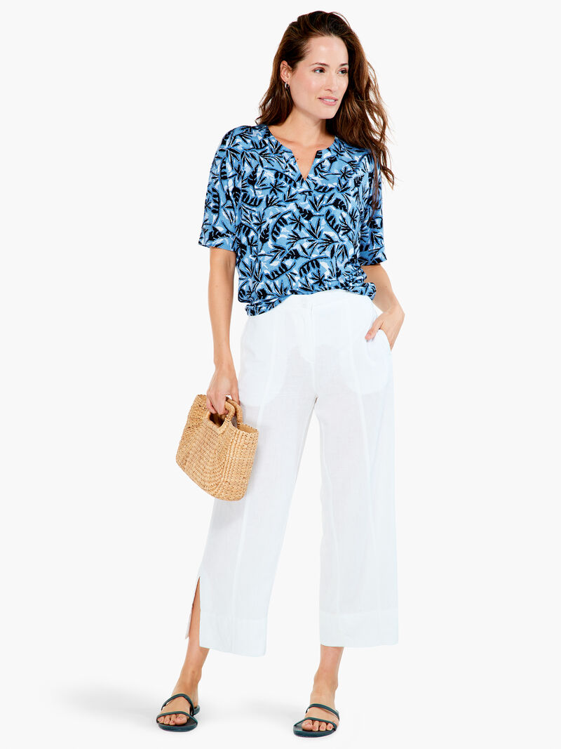 Woman Wears Coastal Vines Top image number 3