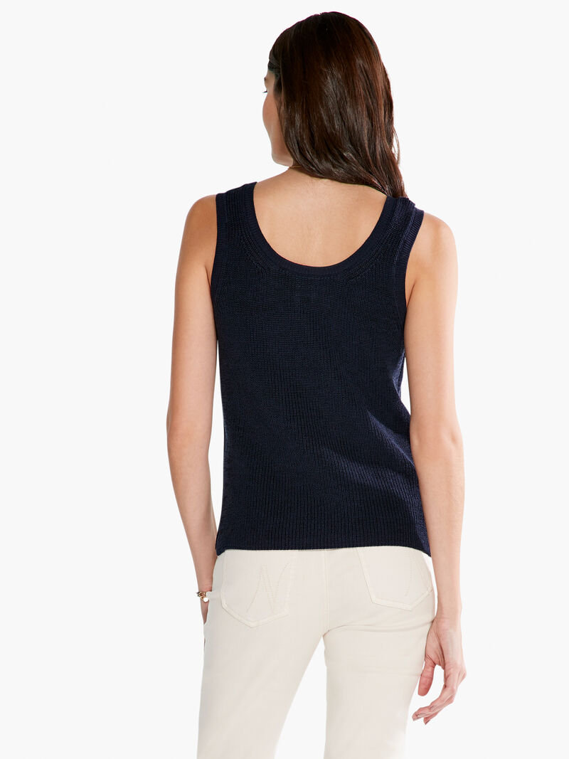 Woman Wears Shaker Knit Tank image number 2