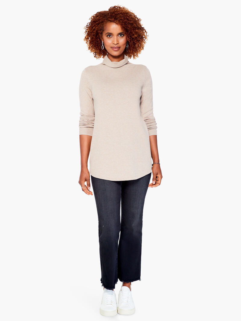 Woman Wears Vital Turtleneck Sweater image number 3