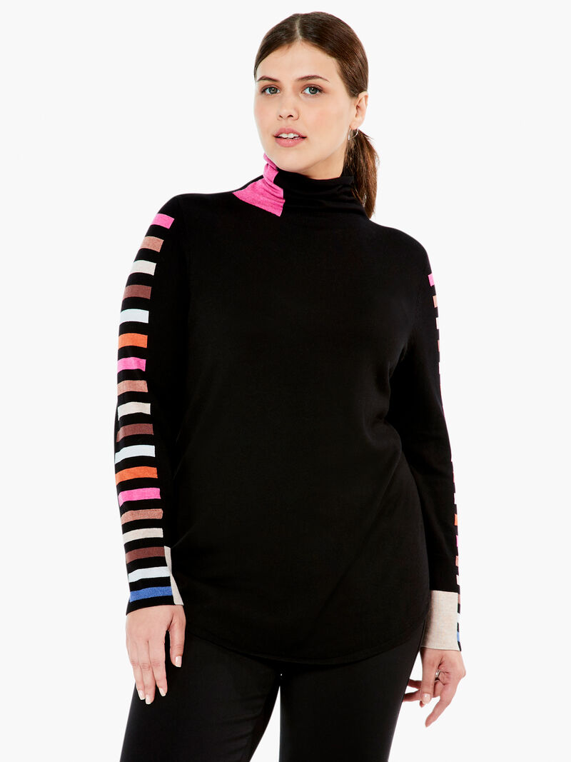 Stripes Aside Vital Turtleneck Sweater
