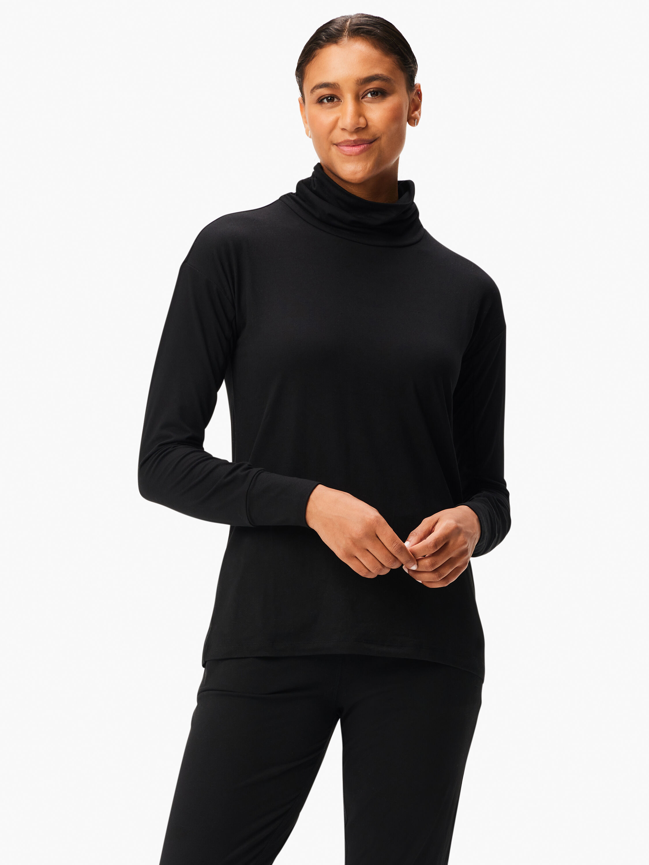 Flowy turtleneck sweater discount