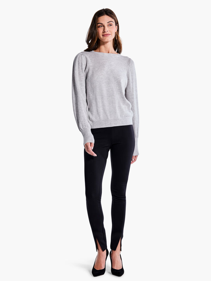 Woman Wears Femme Sleeve Sweater image number 3