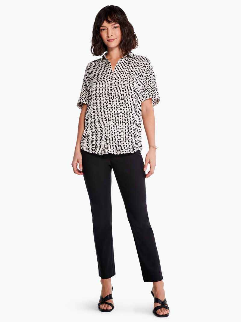 Woman Wears Inky Dots Shirt image number 3