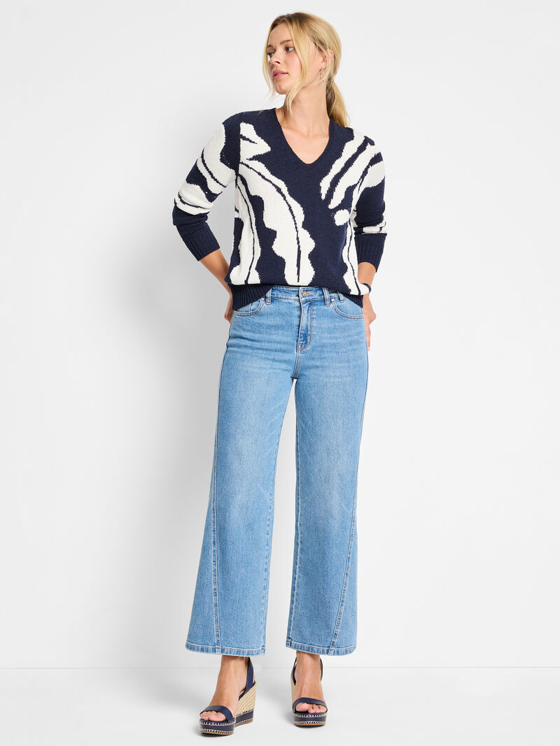 Woman Wears Shadow Reef Sweater image number 1
