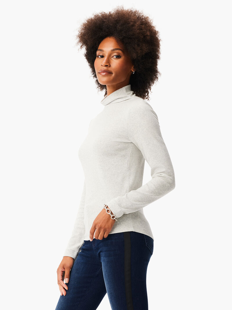 Woman Wears High Neck Perfect Rib Top image number 1